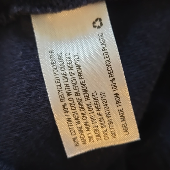 A New Day Terry Cloth High Rise Shorts Navy Blue - Picture 6 of 6